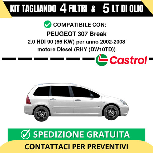 Tagliando per peugeot - tagliando, 307