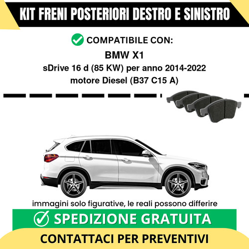 Pastiglie freno posteriori - freno, bmw