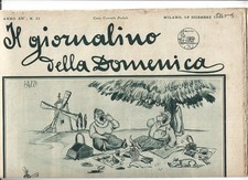 MILANO IL GIORNALINO DELLA DOMENICA 1926 ILLUSTRATO FOR. QUOTIDIANO A FUMETTI