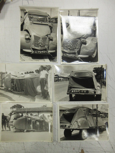 Lot photos anciennes 2cv - photos,
