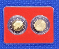 MONACO 2 EURO GRACE 2007 E 2  FORTEZZA  2015 IN COFANETTO SPARENTE. COPIE, COPY