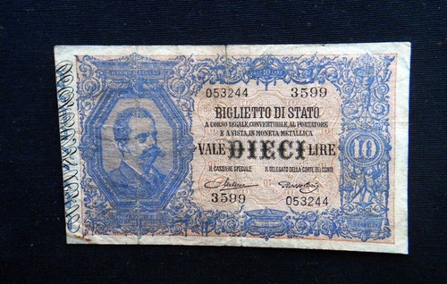 1923 italy kingdom - banknote, 10