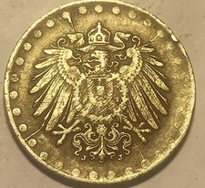 RARA 10 PFENNIG 1917 DEUTSCHES REICH GERMANIA  FRATTURE (47) 