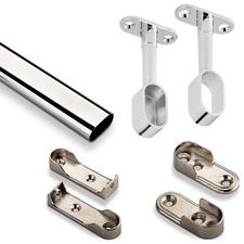 Tubo per guardaroba appendiabiti 100-200 cm asta appendiabiti staffa SO-TECH®