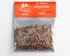 Caviglie noce 16 mm (100 pz) AM4104-16 - amati modellismo