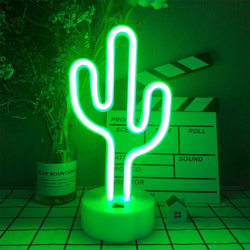 Lampada tavolo cactus neon - lampada, da