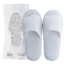 10 o 50 Paia Pantofole Sanitarie Monouso Aperte Ciabatte Spugna cotone Cf. Carta