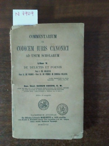 Commentarium codicem iuris - commentarium, in
