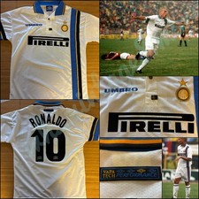 Maglia Shirt Trikot Camiseta Fc Inter Milan Umbro away 1997/98 Ronaldo Originale