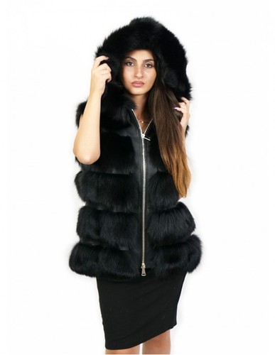 Gilet volpe nero - volpe,