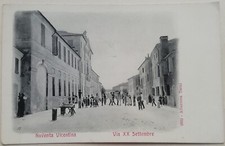 CARTOLINA NOVENTA VICENTINA VICENZA XX SETTEMBRE ANIMATA VENETO PAESAGGISTICA
