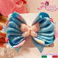 Fiocco azzurro a tema farfalla