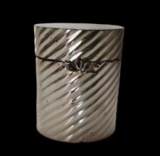 Box Contenitore PER TABACCO FRASSINA SILVER ANNI 60 mis. 8,5 x 6,5 cm. circa