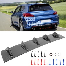 Per VW Scirocco Auto Fibra di Carbonio Paraurti Posteriore Spoiler Splitter Diffusore Posteriore