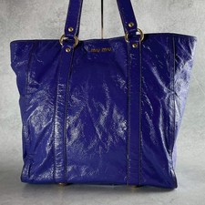 Borsa Miu Miu in pelle verniciata viola