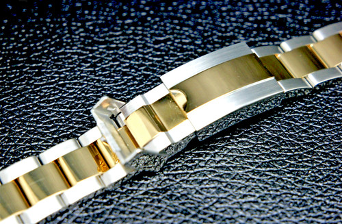Bracciale oyster argento oro - bracciale,