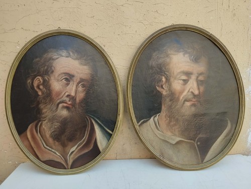Antica coppia dipinti - antica,