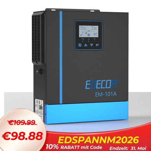 Inverter ibrido edecoa - inverter, 1000w