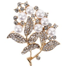 Spilla con strass imitazione