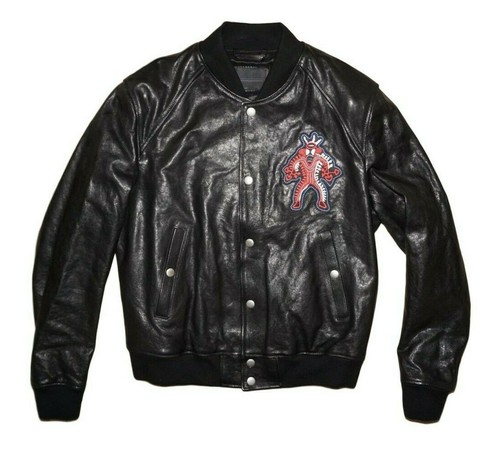 Diesel giacca pelle nero - diesel, oro
