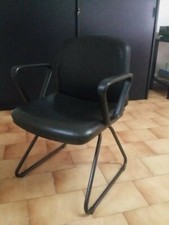 Poltrone Ufficio in pelle Nero, n. 2 pz