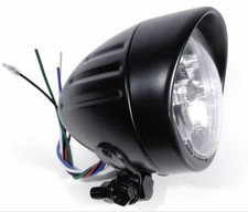 Faro nero moto omologato - nero,