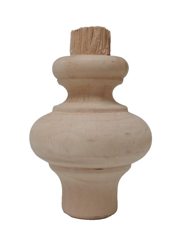 Piede piedino legno grezzo - piede,