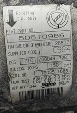 50510966 Compressore a/c  ALFA ROMEO BRERA (X4/12) 2.0 JTDm Cpé 3p/d/1956cc