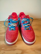 Scarpe Uomo 42.5 Nike Air Force 1 Rosso Blu In Stile Spiderman