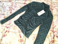 Chemise Verde A Poi Manichine Lunghe