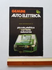 Gemini auto elettrica depliant originale italiano