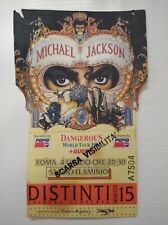 MICHAEL JACKSON Dangerous World Tour Biglietto Ticket Concert Roma 4 luglio 1992
