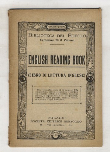 English reading book libro di - book, (libro