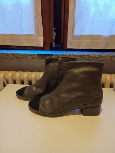 Stivaletto grigio chanel con - stivaletto,