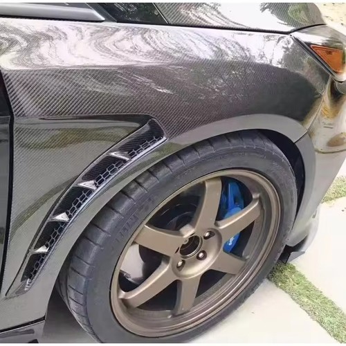 Real carbon fiber vented - vented, front