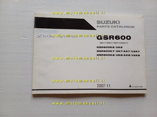 Suzuki gsr 600 - gsr, catalogo