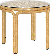 Tavolino Da Giardino in Rattan
