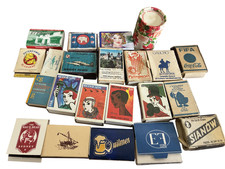 Scatole fiammiferi vintage da collezione vuote scatoline varie epoche 22 pezzi