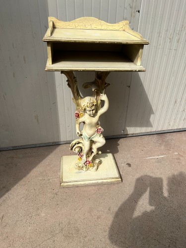 Console comodino con putto - comodino,