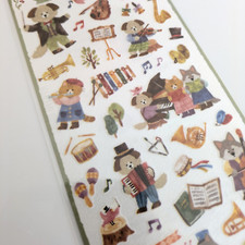 MINDWAVE Merry Friends Planner Foglio Adesivo — Concerto Musica Cane (Orchestra)