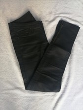 Jeans skinny neri effetto ecopelle, H&M Denim, taglia 28, cotone elasticizzato
