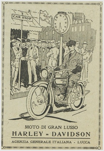 Pubblicita 1920 moto - 1920, harley