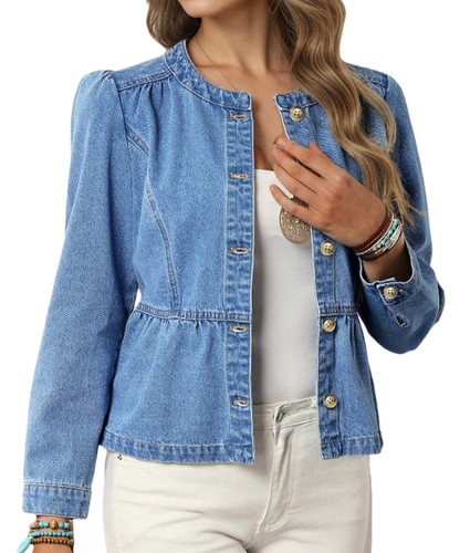 Giacca jeans donna con - giacca,