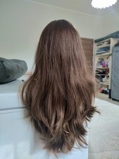 parrucca Oncologica capelli veri Colore Castano #8. Nuova.