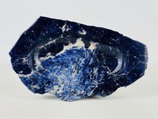 Lussuoso Vaso Svuotatasche In Pietra Lapislazzulo Modernariato Design 1970