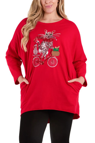 Maglione tunica misumi gatto - maglione,