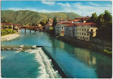BASSANO DEL GRAPPA - PONTE VECCHIO E MONTE GRAPPA (VICENZA) 1968