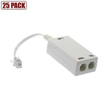 25x ADSL ADSL2 DSL modem telefono fax in linea filtro splitter rete RJ11