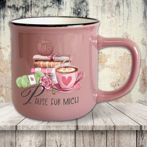 Vintage tazza con detto - con,