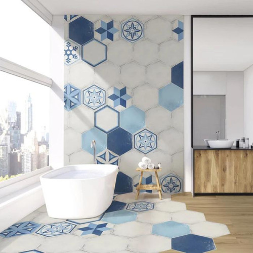 Vietri esagono decoro - esagono, mix